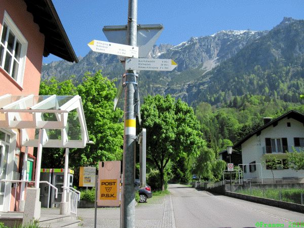 Wegweiser in Braz