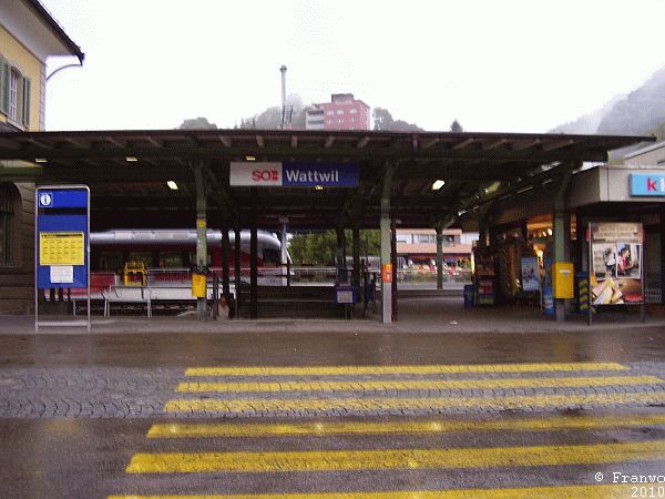 Ankunft bei Regen