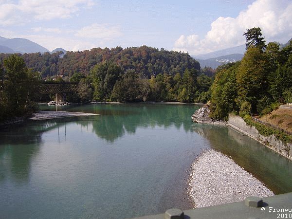 Zusammenfluss Vorder- und Hinterrhein