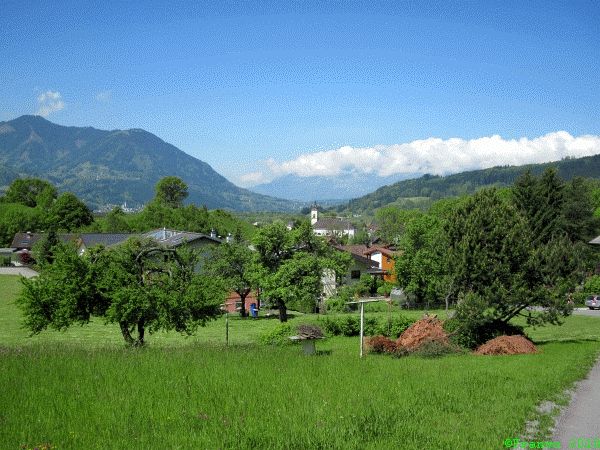 Der Walgau Richtung Feldkirch/Schweiz