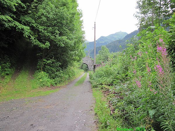auf der alten Bahnstrecke