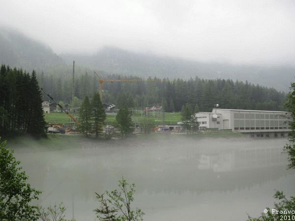 Stausee am Kraftwerk Löbbia