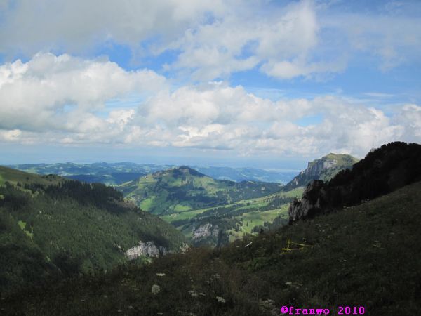 Blick Richtung Bodensee, Fänerenspitz und Kamor