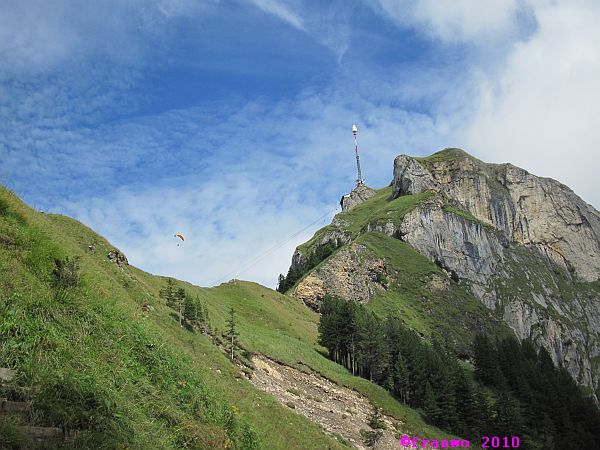 Drachenflieger am Kasten