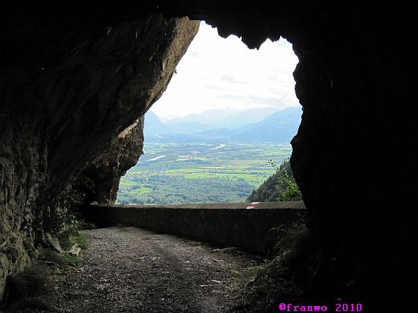 Ausblick ins Rheintal nach Buchs