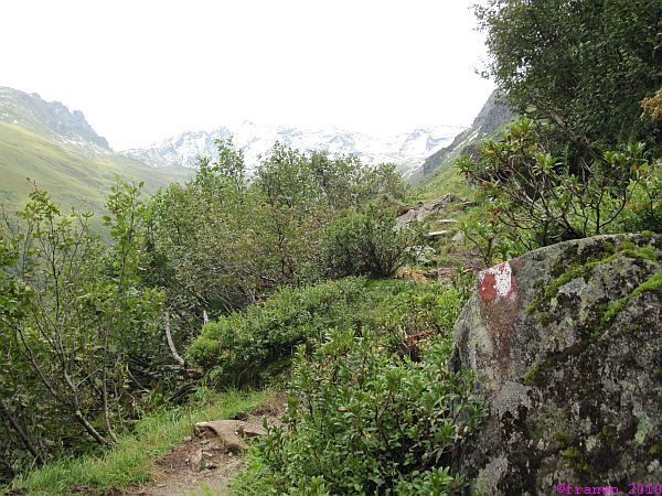 der Aufstieg zum Joch