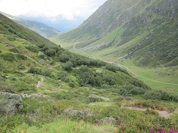 Blick zurück Richtung Gargellen