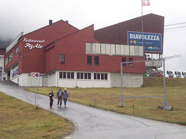 Abbruch der Wanderung bei der Station Diavolezza