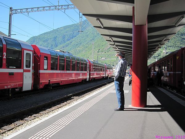 Mit dem Berninaexpress geht es wieder Richtung Heimat