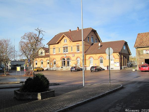 Start am Bahnhof Wangen