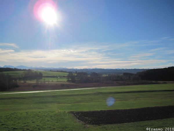 Alpenblick bei Föhn